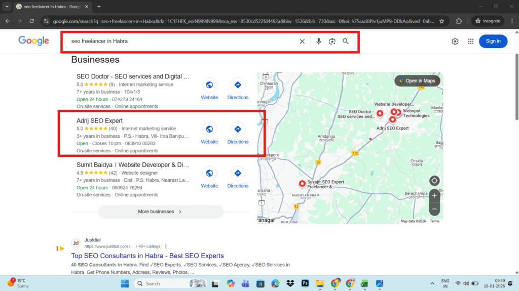Google Business Profile Map Rankings